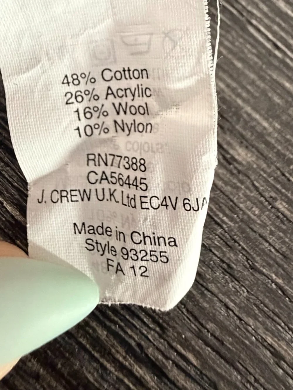 2/$30 J. Crew Wool Blend Cowl Neck Sweater Gray Small #A3149